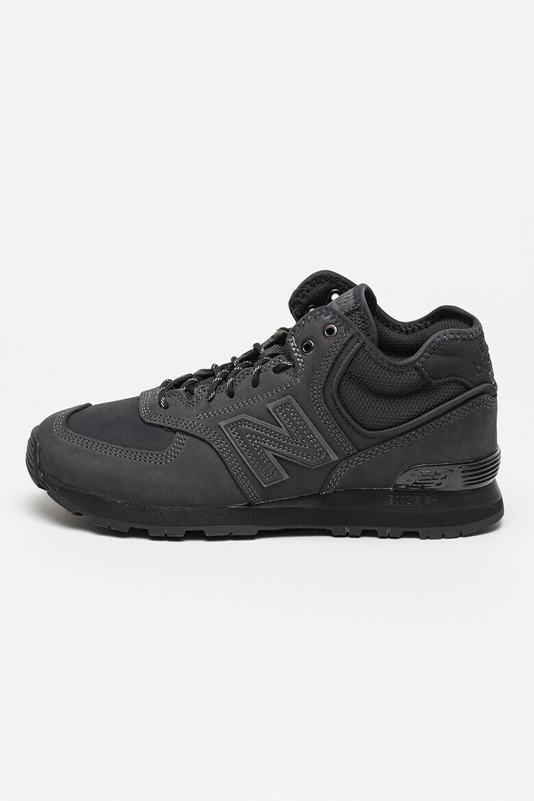 New Balance Pantofi sport mid-high de piele nabuc si plasa 574 - Pled.ro