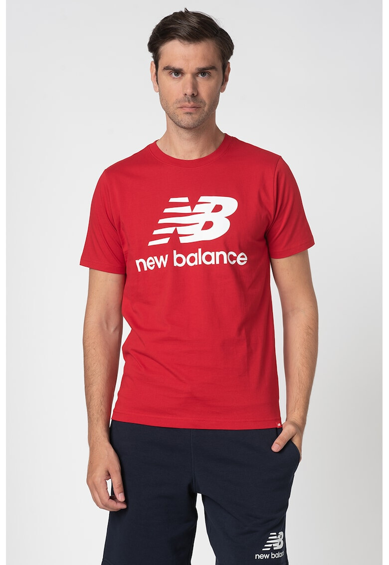 New Balance Tricou cu imprimeu logo Essentials - Pled.ro