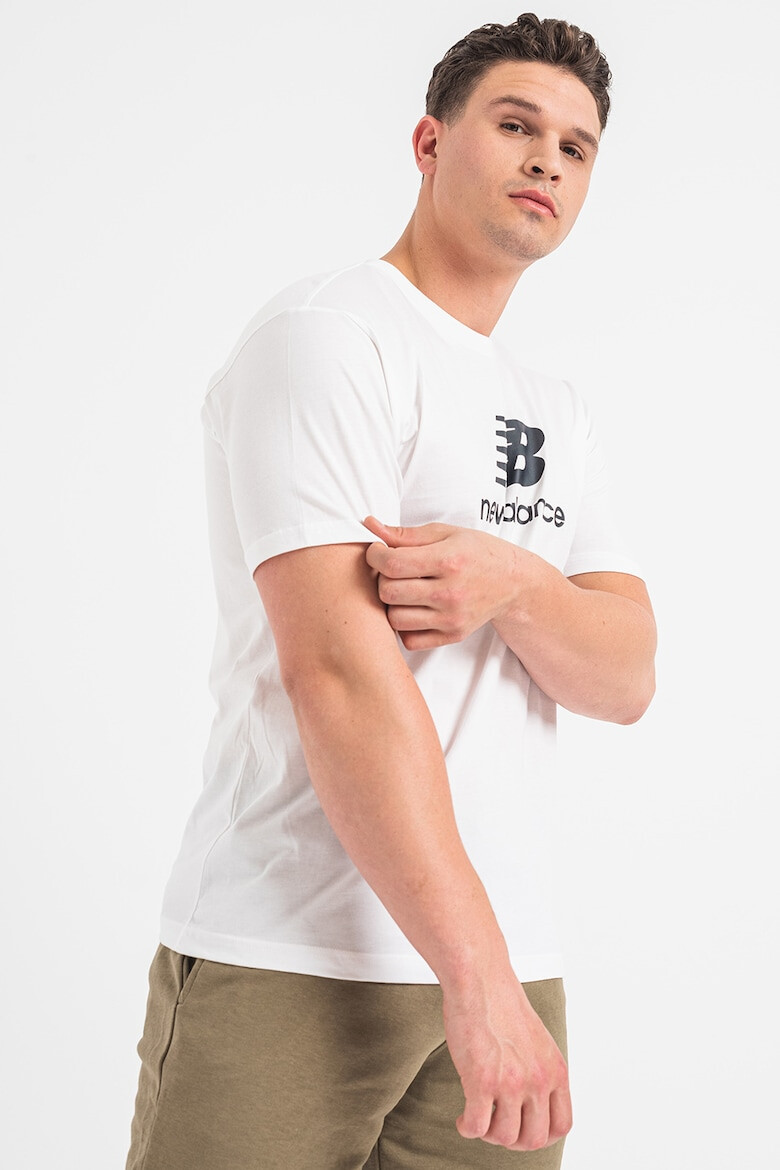 New Balance Tricou cu imprimeu logo Essentials - Pled.ro