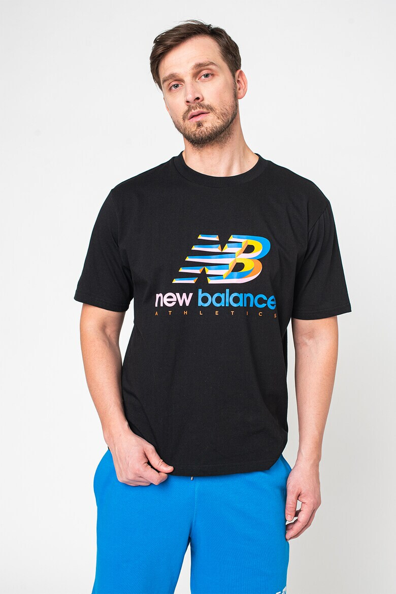 New Balance Tricou cu logo supradimensionat Athletics Amplified - Pled.ro