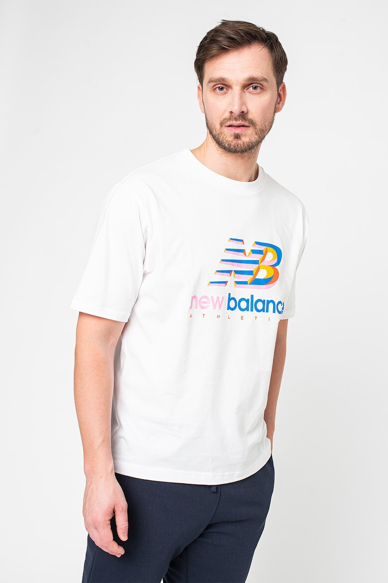 New Balance Tricou cu logo supradimensionat Athletics Amplified - Pled.ro