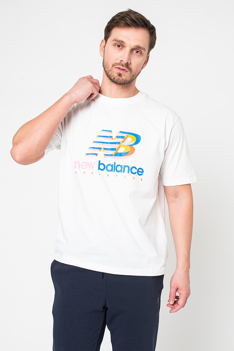 New Balance Tricou cu logo supradimensionat Athletics Amplified - Pled.ro