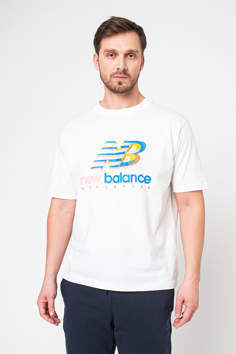 New Balance Tricou cu logo supradimensionat Athletics Amplified - Pled.ro