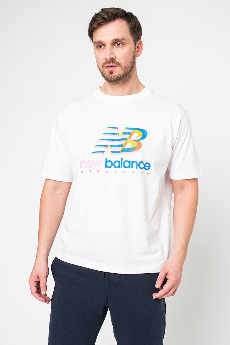 New Balance Tricou cu logo supradimensionat Athletics Amplified - Pled.ro