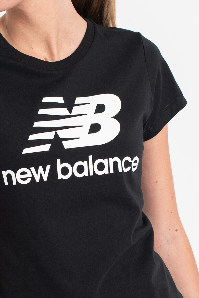 New Balance Tricou de bumbac cu imprimeu logo supradimensionat Essentials - Pled.ro