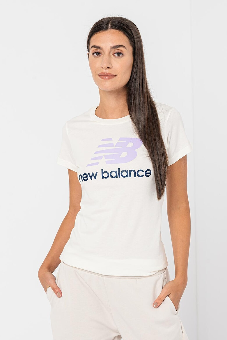 New Balance Tricou de bumbac cu imprimeu logo supradimensionat Essentials - Pled.ro