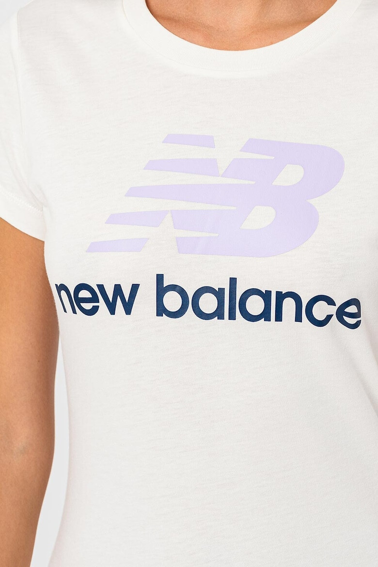 New Balance Tricou de bumbac cu imprimeu logo supradimensionat Essentials - Pled.ro