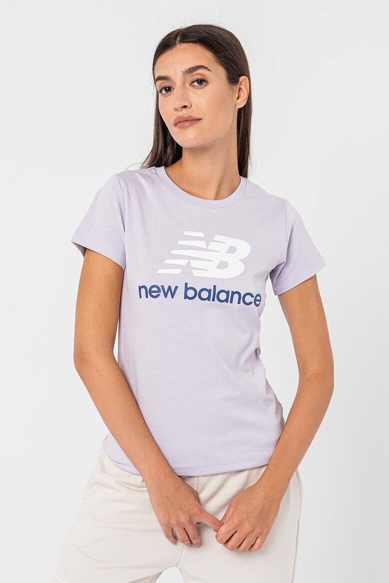 New Balance Tricou de bumbac cu imprimeu logo supradimensionat Essentials - Pled.ro