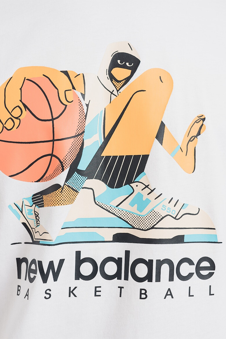 New Balance Tricou din bumbac cu imprimeu Hoops - Pled.ro