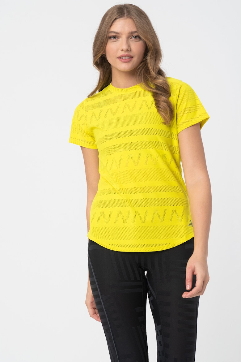 New Balance Tricou din material jacquard pentru alergare Q Speed - Pled.ro