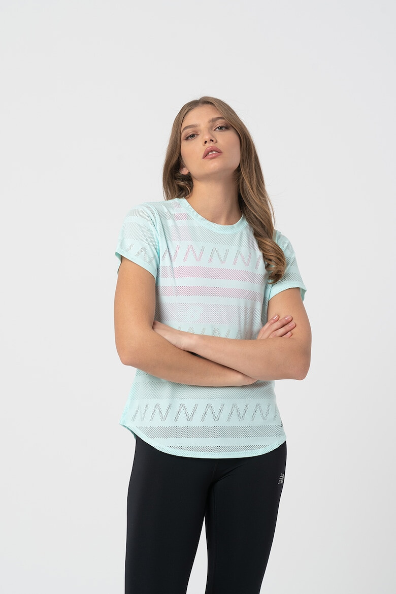 New Balance Tricou din material jacquard pentru alergare Q Speed - Pled.ro