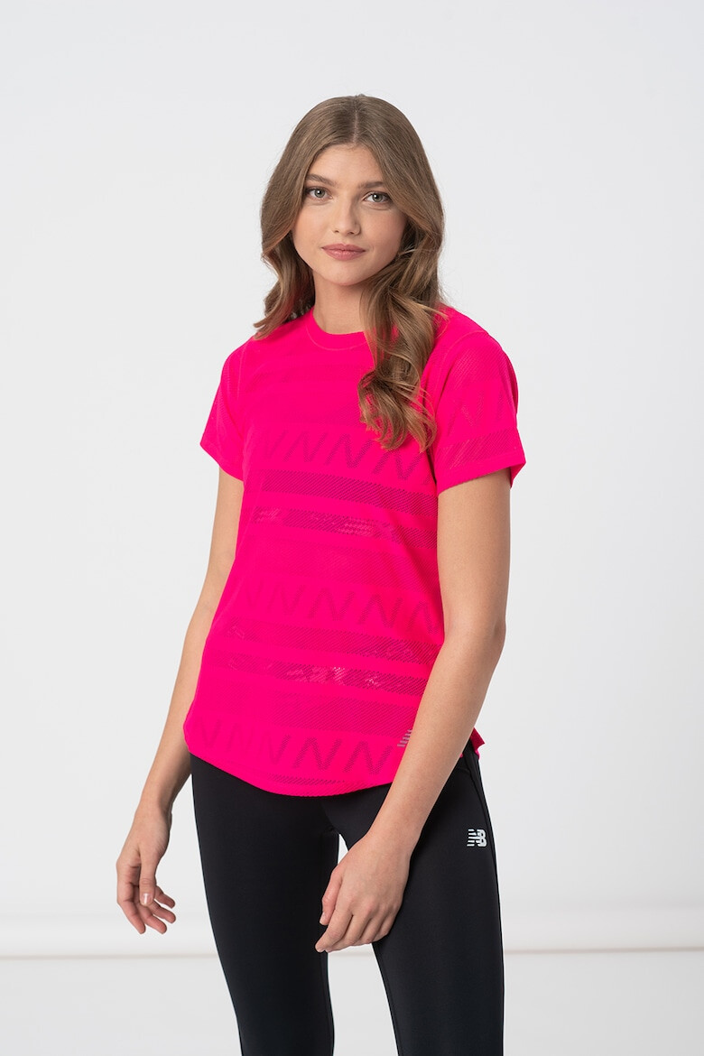 New Balance Tricou din material jacquard pentru alergare Q Speed - Pled.ro