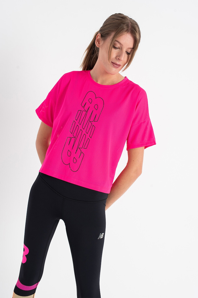 New Balance Tricou pentru antrenament Achiver Keyhole - Pled.ro