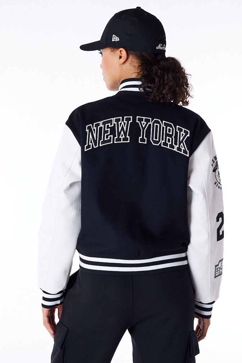 New Era Jacheta bomber varsity cu maneci cazute - Pled.ro