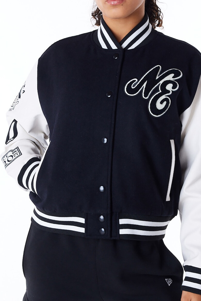 New Era Jacheta bomber varsity cu maneci cazute - Pled.ro