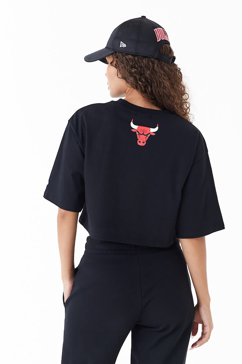 New Era Tricou crop cu imprimeu Chicago Bulls - Pled.ro