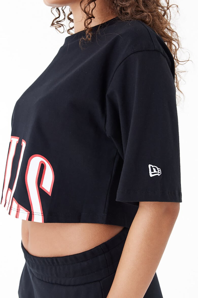 New Era Tricou crop cu imprimeu Chicago Bulls - Pled.ro