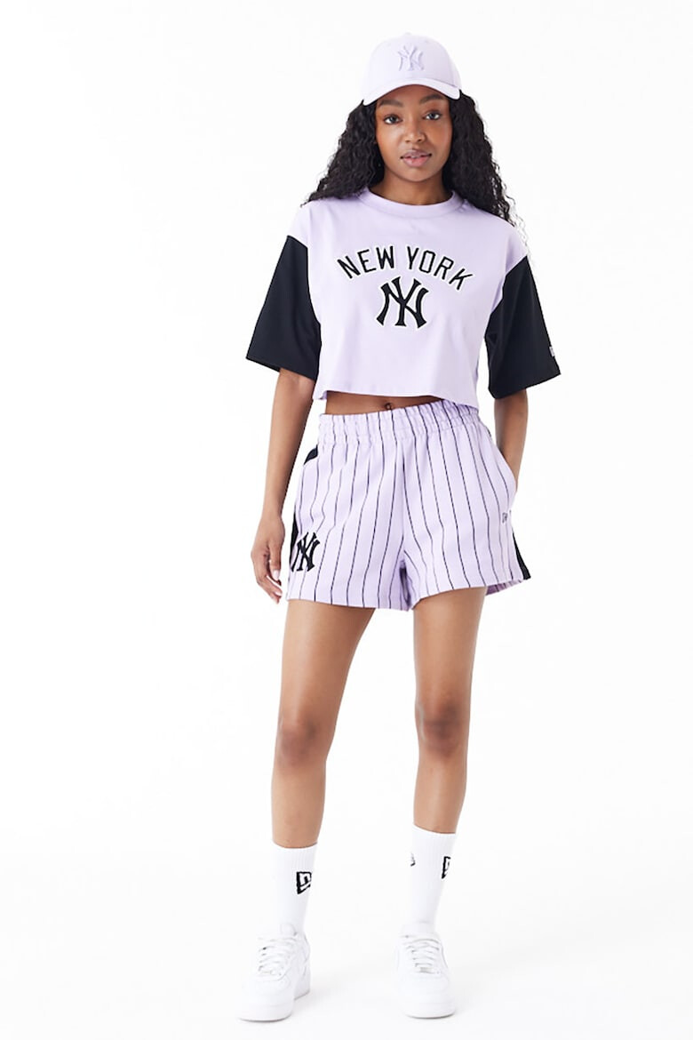 New Era Tricou crop cu maneci cazute New York Yankees - Pled.ro