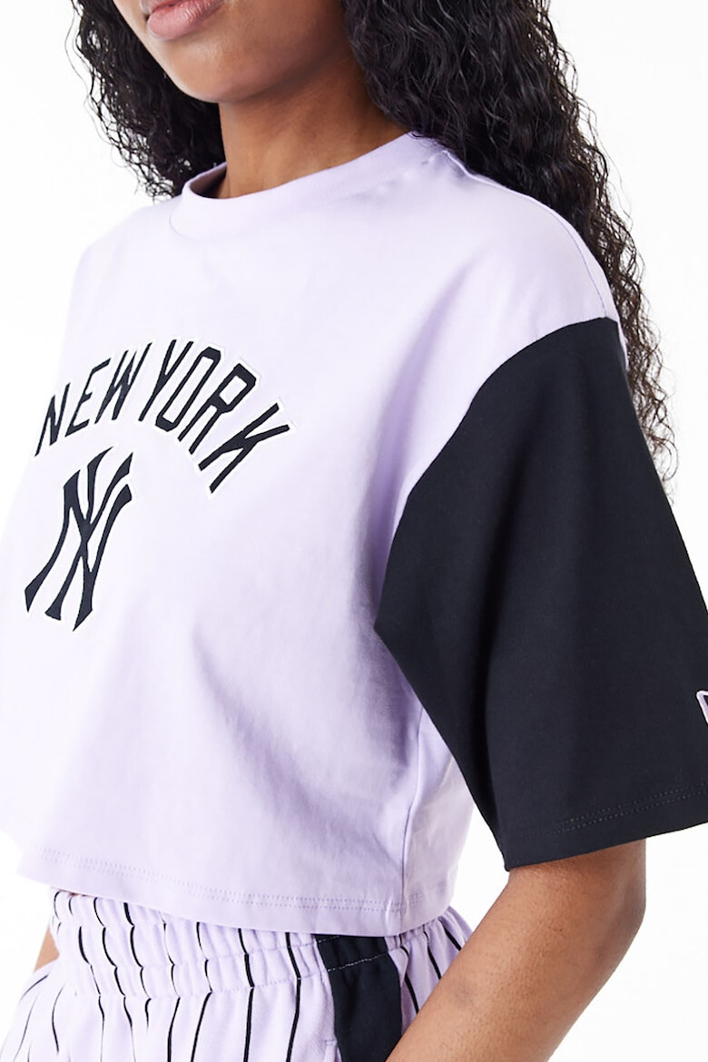 New Era Tricou crop cu maneci cazute New York Yankees - Pled.ro