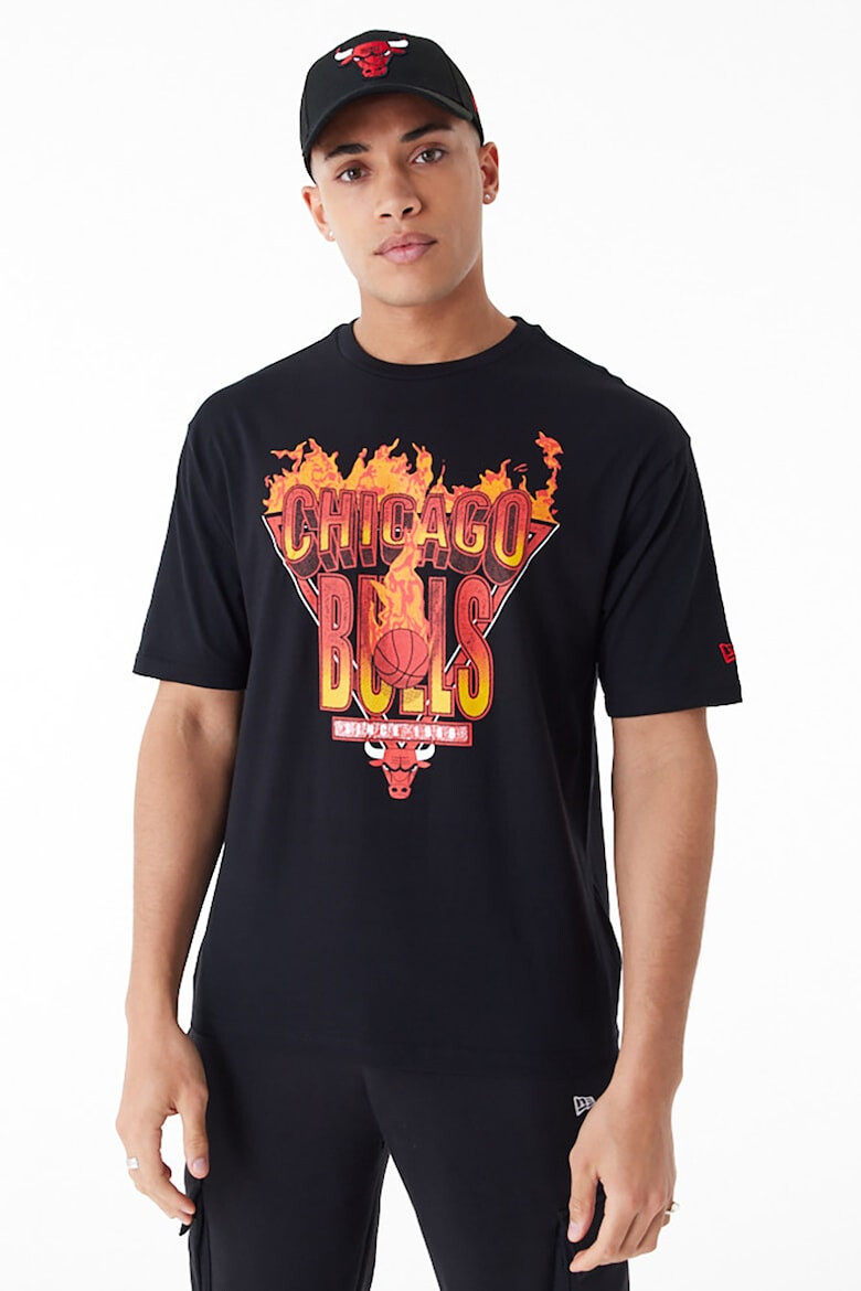 New Era Tricou de bumbac cu imprimeu Chicago Bulls - Pled.ro