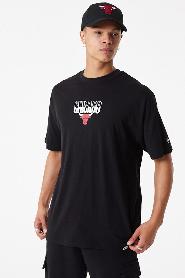 New Era Tricou supradimensionat cu imprimeu grafic Chicago Bulls City - Pled.ro