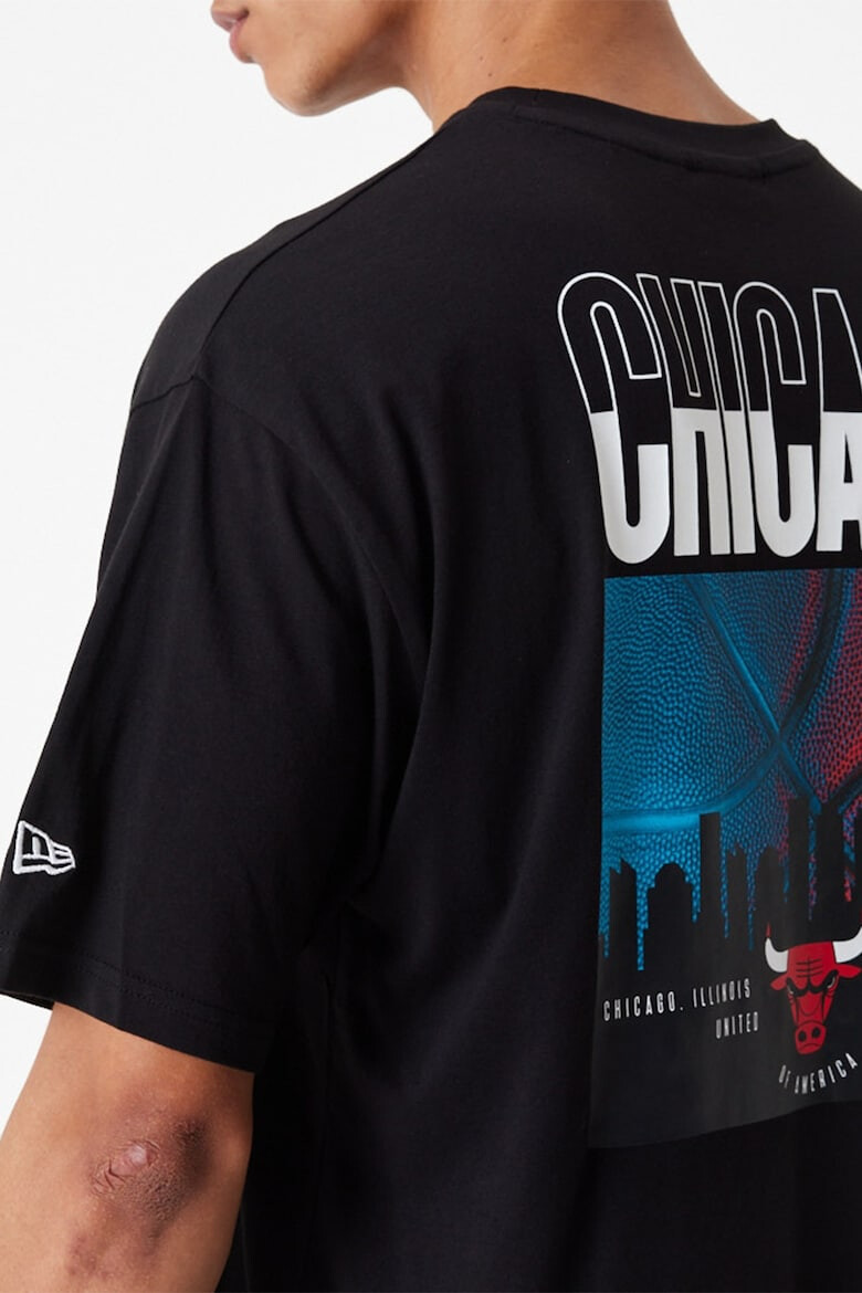 New Era Tricou supradimensionat cu imprimeu grafic Chicago Bulls City - Pled.ro