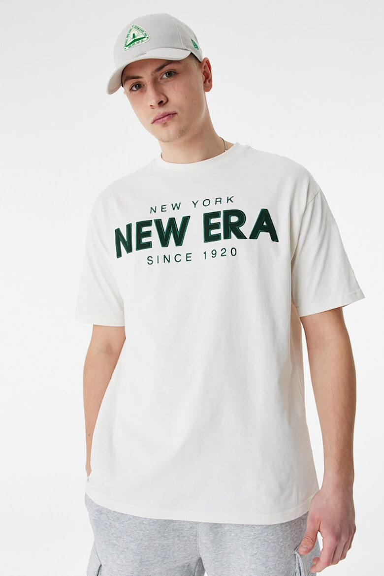 New Era Tricou unisex cu decolteu la baza gatului si broderie logo - Pled.ro