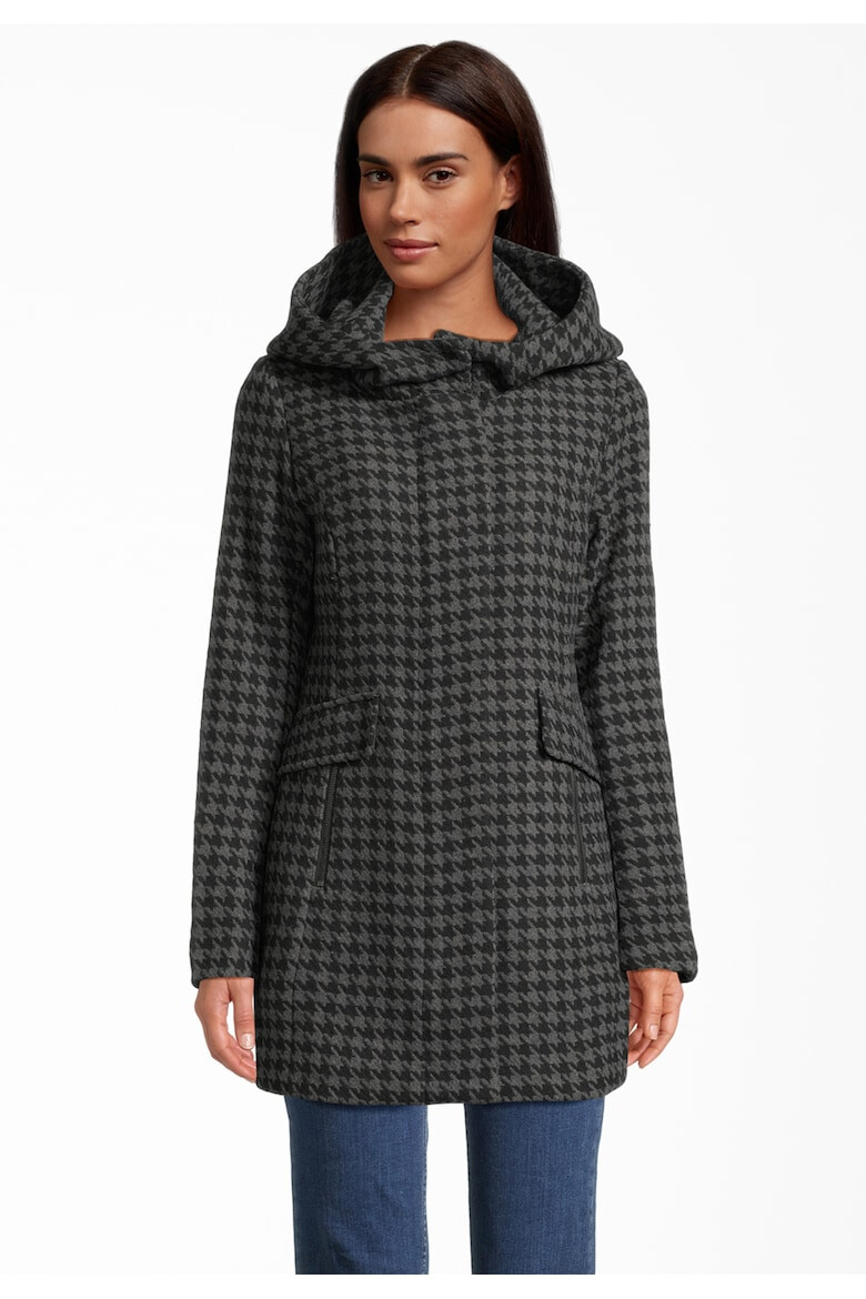 New View Haina scurta cu model houndstooth - Pled.ro