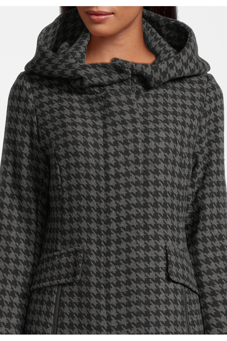 New View Haina scurta cu model houndstooth - Pled.ro