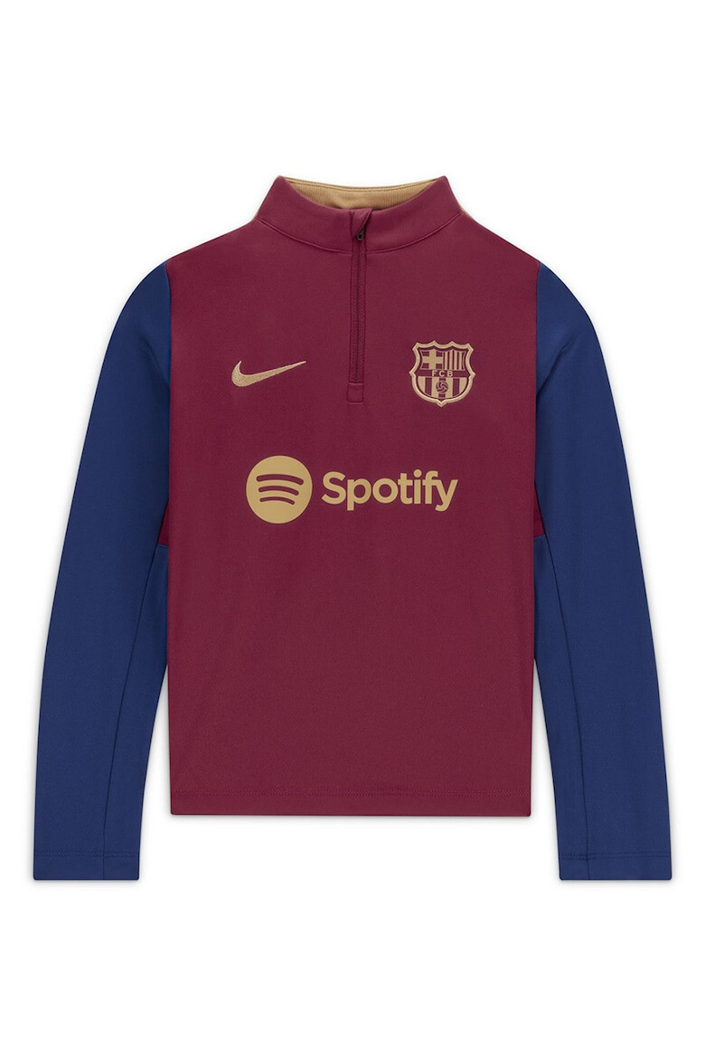 Nike Bluza cu fenta cu fermoar pentru fotbal FCB - Pled.ro