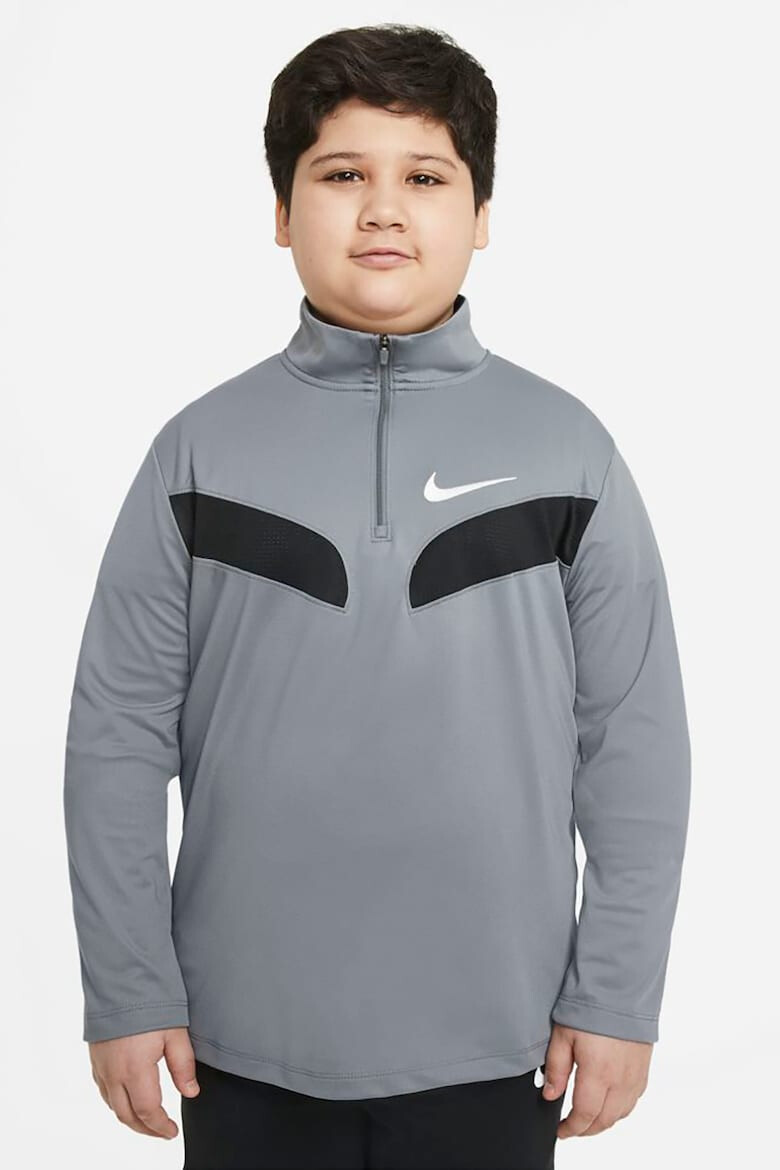 Nike Bluza cu imprimeu logo si tehnologie Dri-Fit pentru fitness - Pled.ro