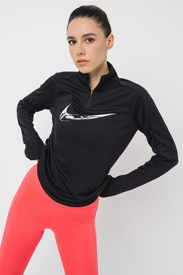 Nike Bluza de trening cu tehnologie Dri-FIT si fenta cu fermoar pentru alergare Swoosh - Pled.ro