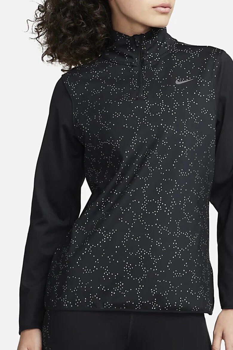 Nike Bluza de trening cu tehnologie Dri-FIT si fenta cu fermoar pentru alergare Swoosh - Pled.ro