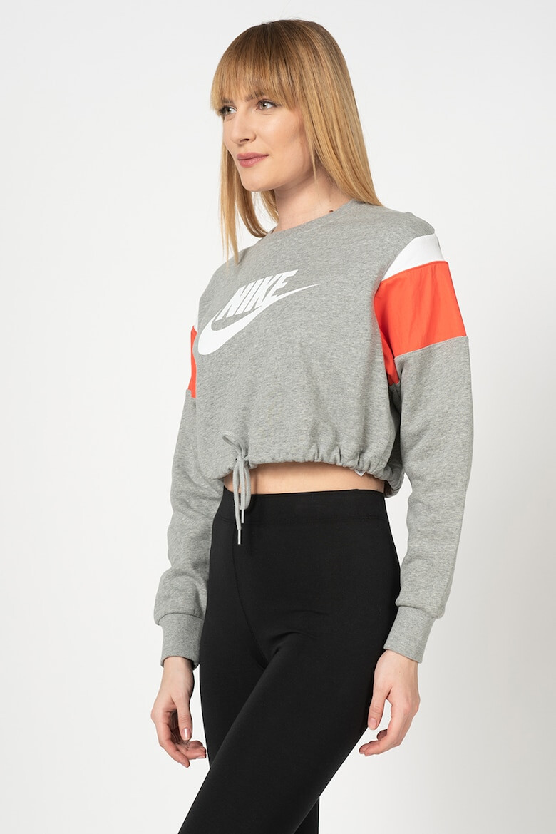 Nike Bluza sport crop cu imprimeu logo - Pled.ro