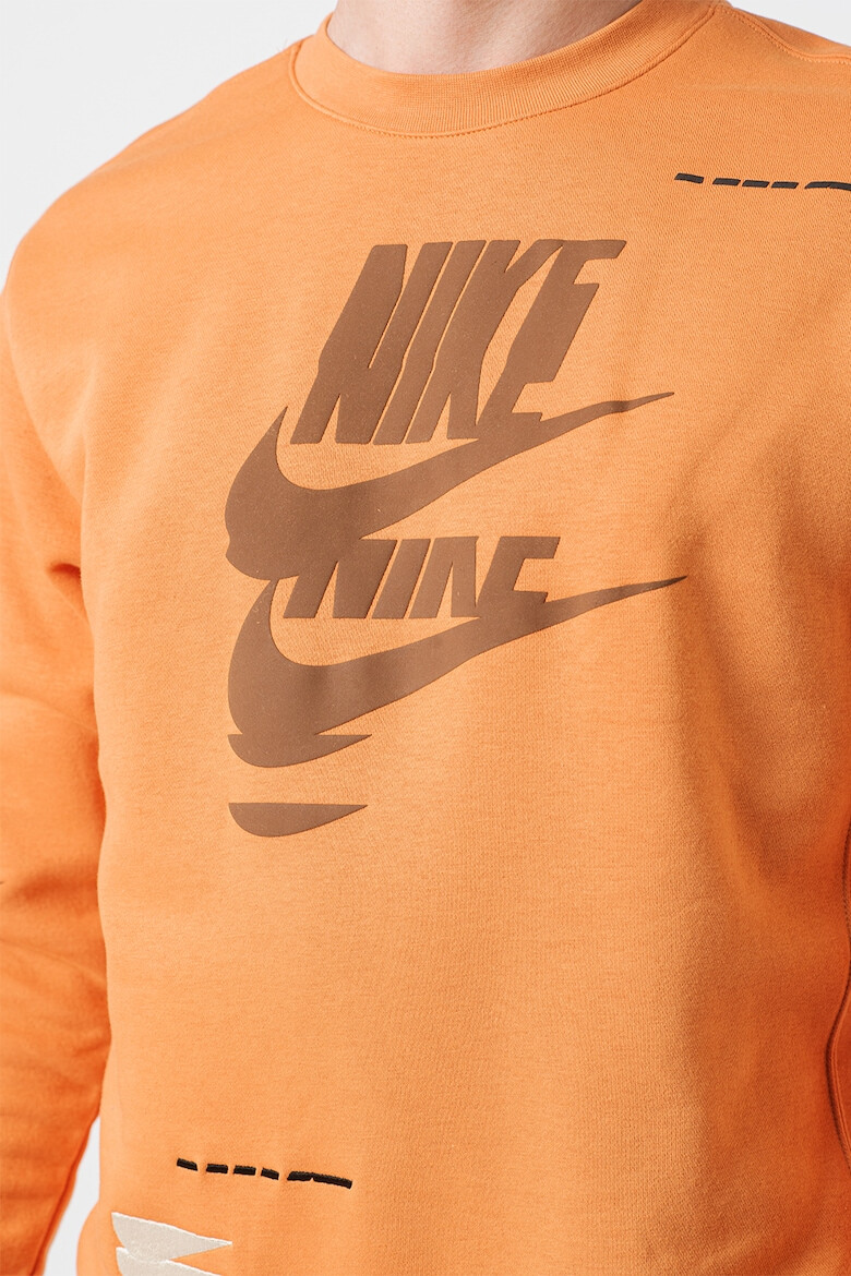 Nike Bluza sport cu decolteu la baza gatului si logo - Pled.ro