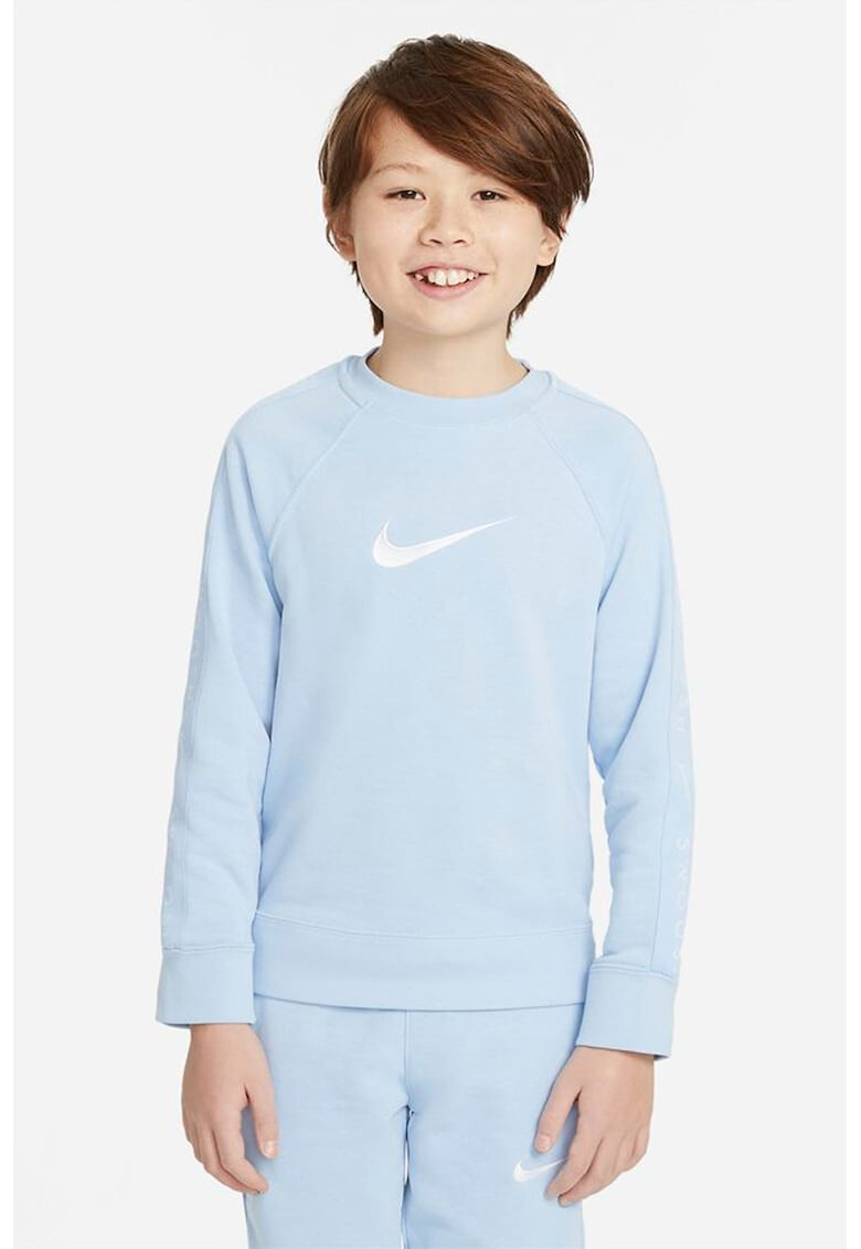 Nike Bluza sport cu logo si decolteu la baza gatului Swoosh - Pled.ro