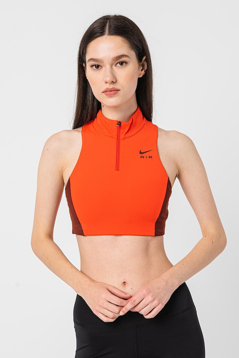 Nike Bustiera cu fermoar scurt pentru antrenament Air Swoosh Dri-Fit - Pled.ro