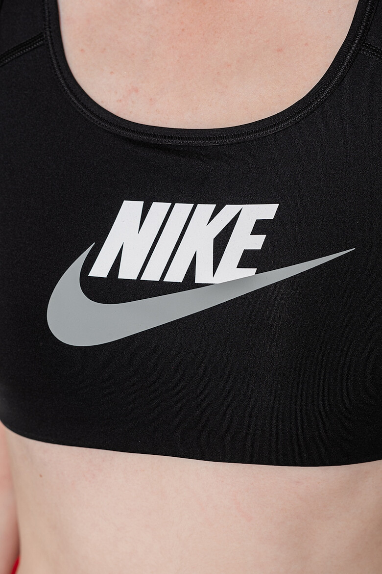 Nike Bustiera cu tehnologie Dri-FIt si imprimeu logo pentru fitness Swoosh - Pled.ro