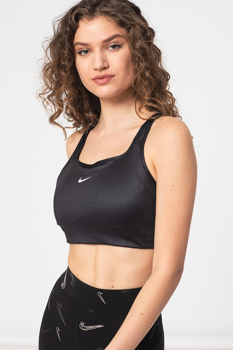 Nike Bustiera cu suport mediu si tehnologie Dri-FIT pentru fitness - Pled.ro