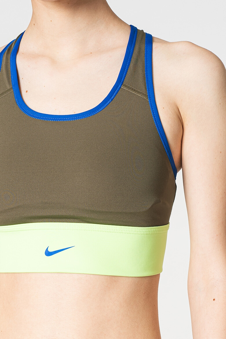 Nike Bustiera cu tehnologie Dri-FIT logo si spate decupat pentru fitness - Pled.ro