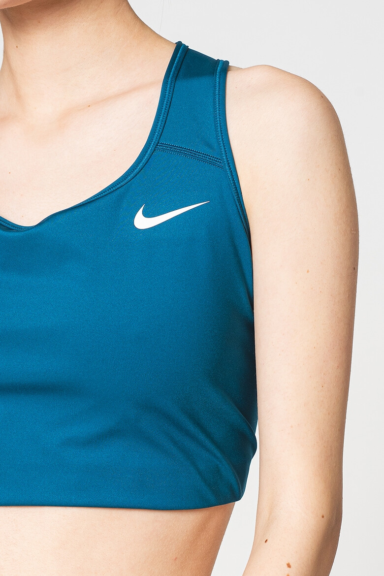 Nike Bustiera cu tehnologie Dri Fit si suport mediu pentru antrenament Swoosh - Pled.ro