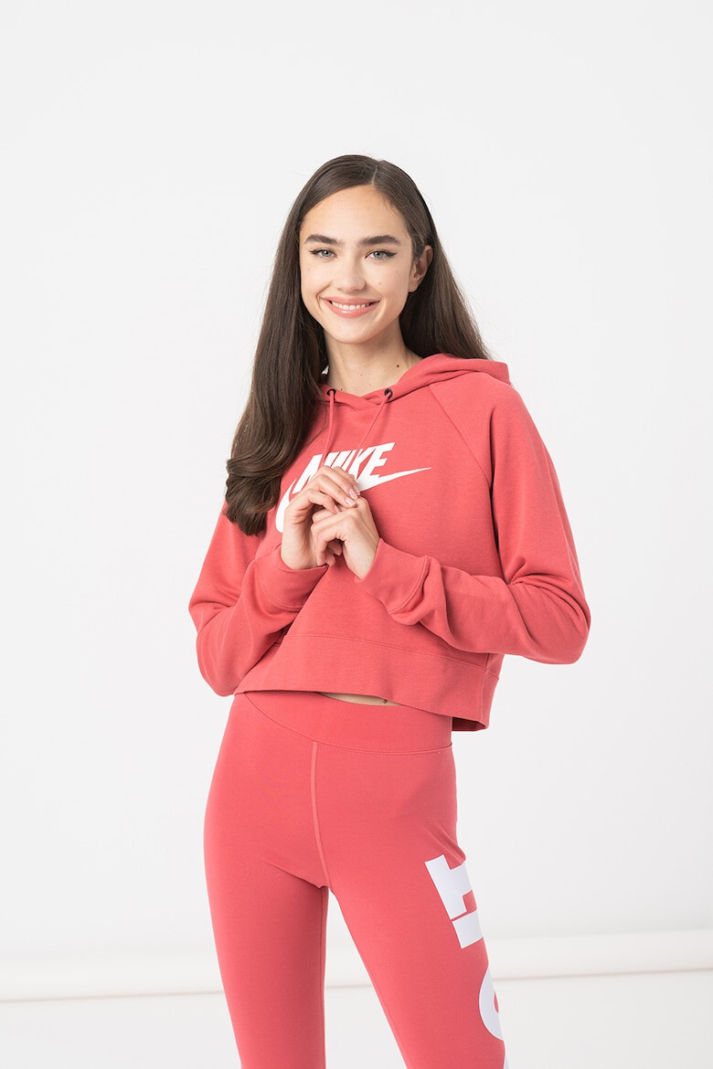 Nike Hanorac crop cu logo Essential - Pled.ro