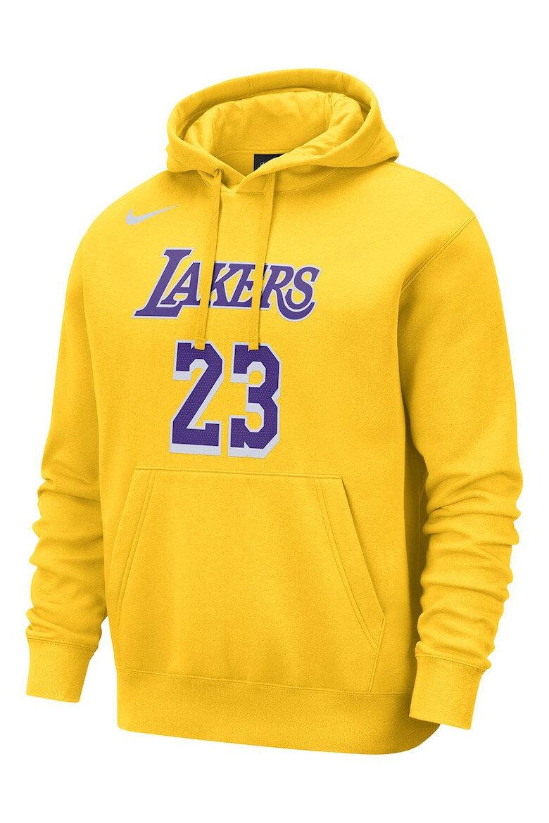 Nike Hanorac cu buzunar kangaroo pentru baschet Lakers - Pled.ro