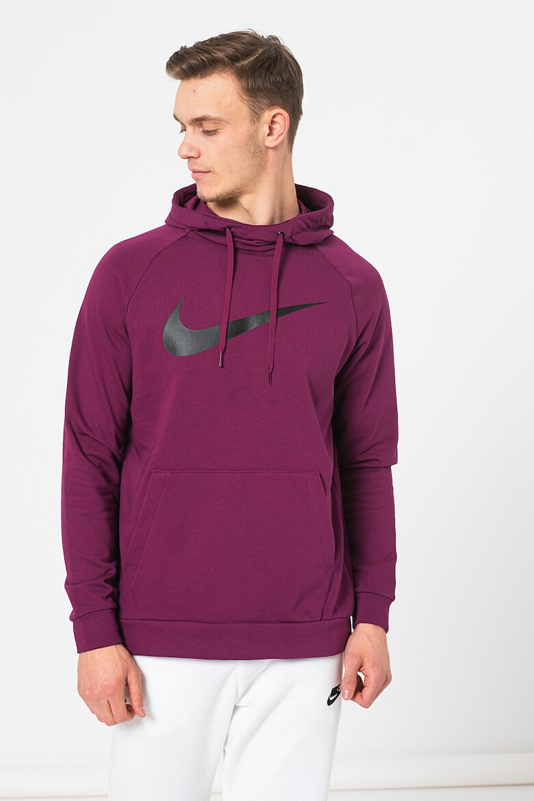 Nike Hanorac cu imprimeu logo si tehnologie Dri-Fit pentru antrenament - Pled.ro