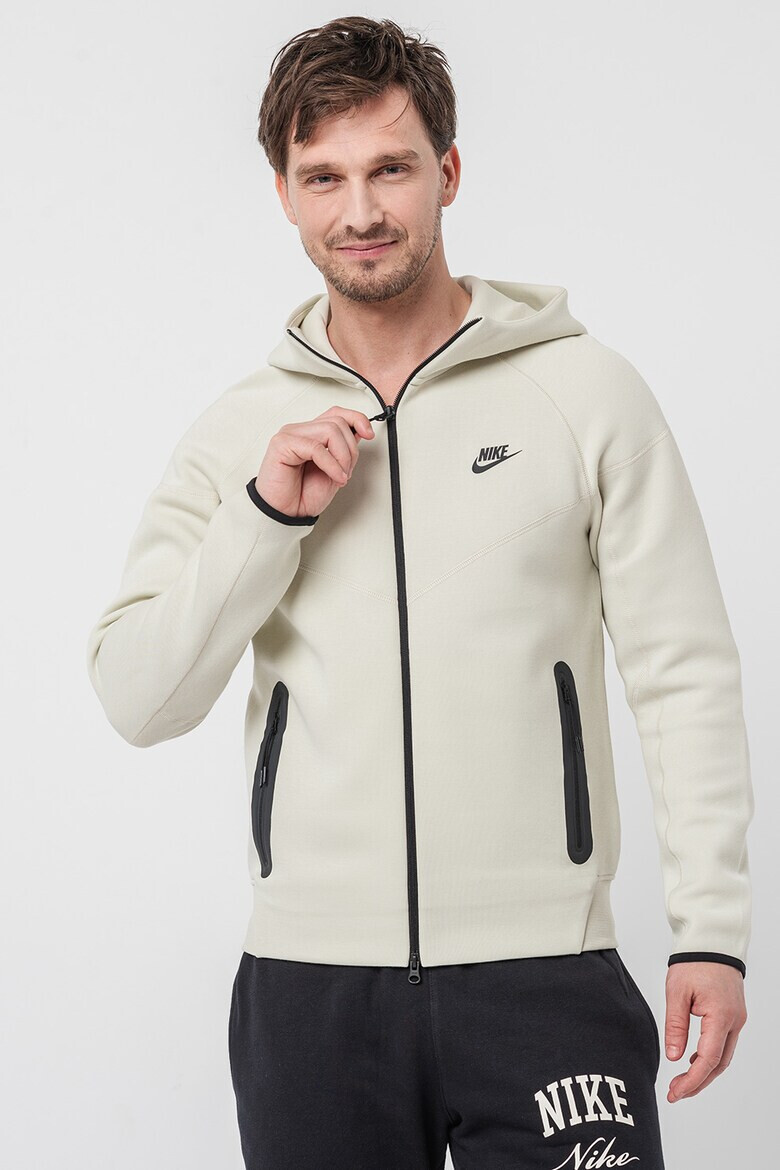 Nike Hanorac din amestec de bumbac cu fermoar pentru fitness - Pled.ro