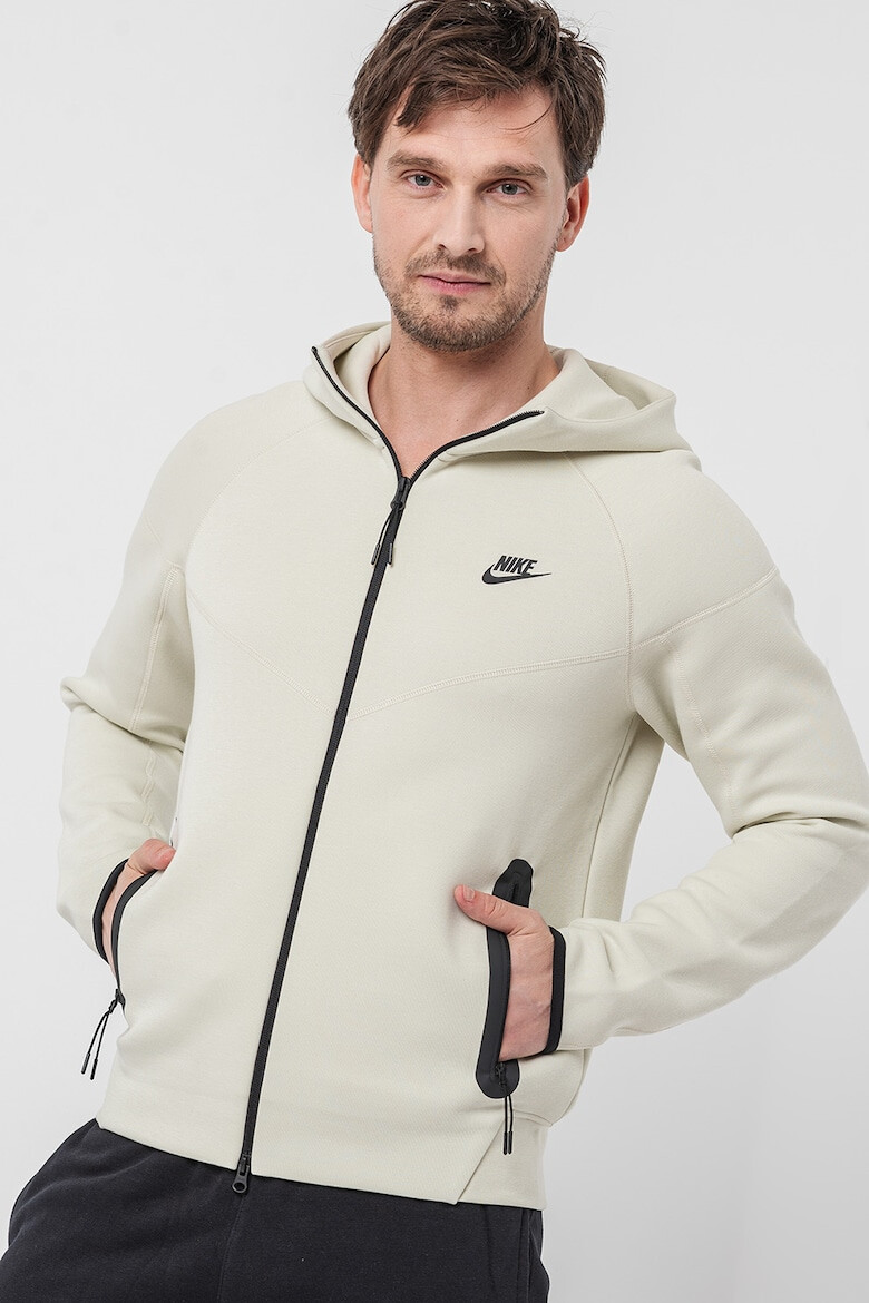 Nike Hanorac din amestec de bumbac cu fermoar pentru fitness - Pled.ro