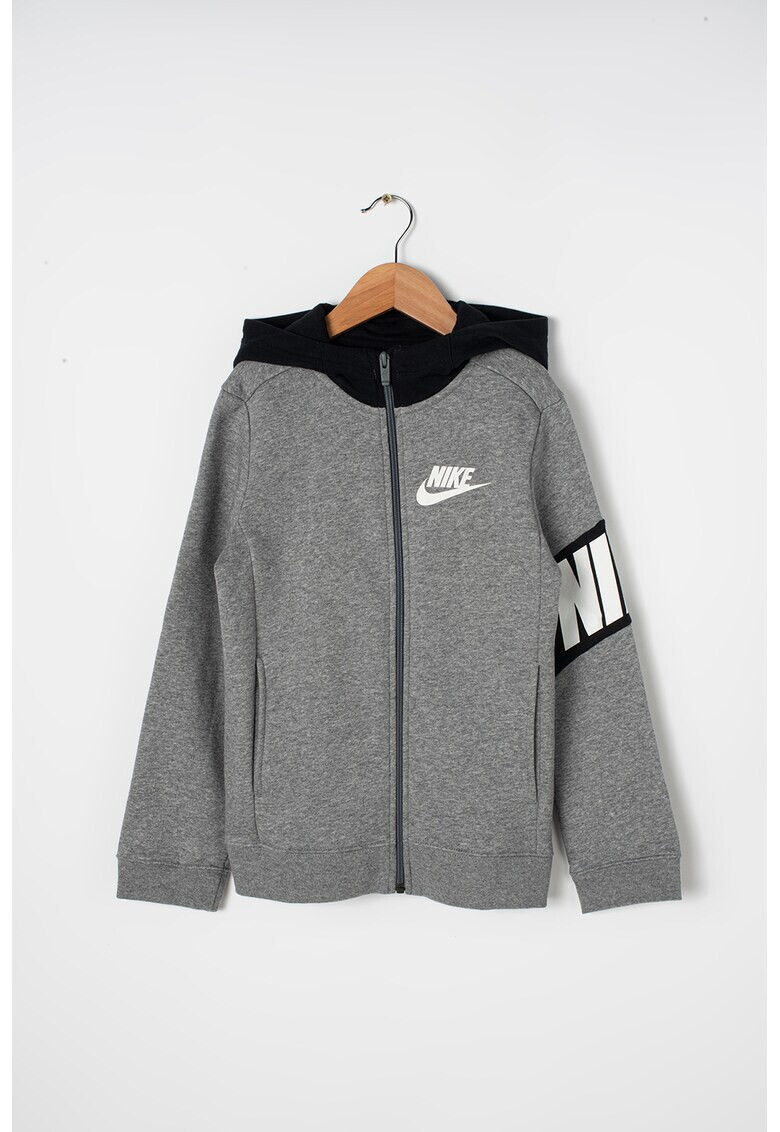 Nike Hanorac cu fermoar si captuseala din material fleece Core Amplify - Pled.ro