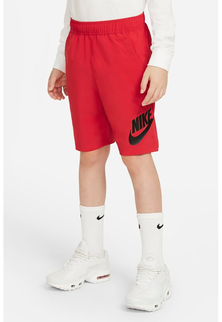 Nike Pantaloni scurti cu imprimeu logo si buzunare oblice Sportswear - Pled.ro