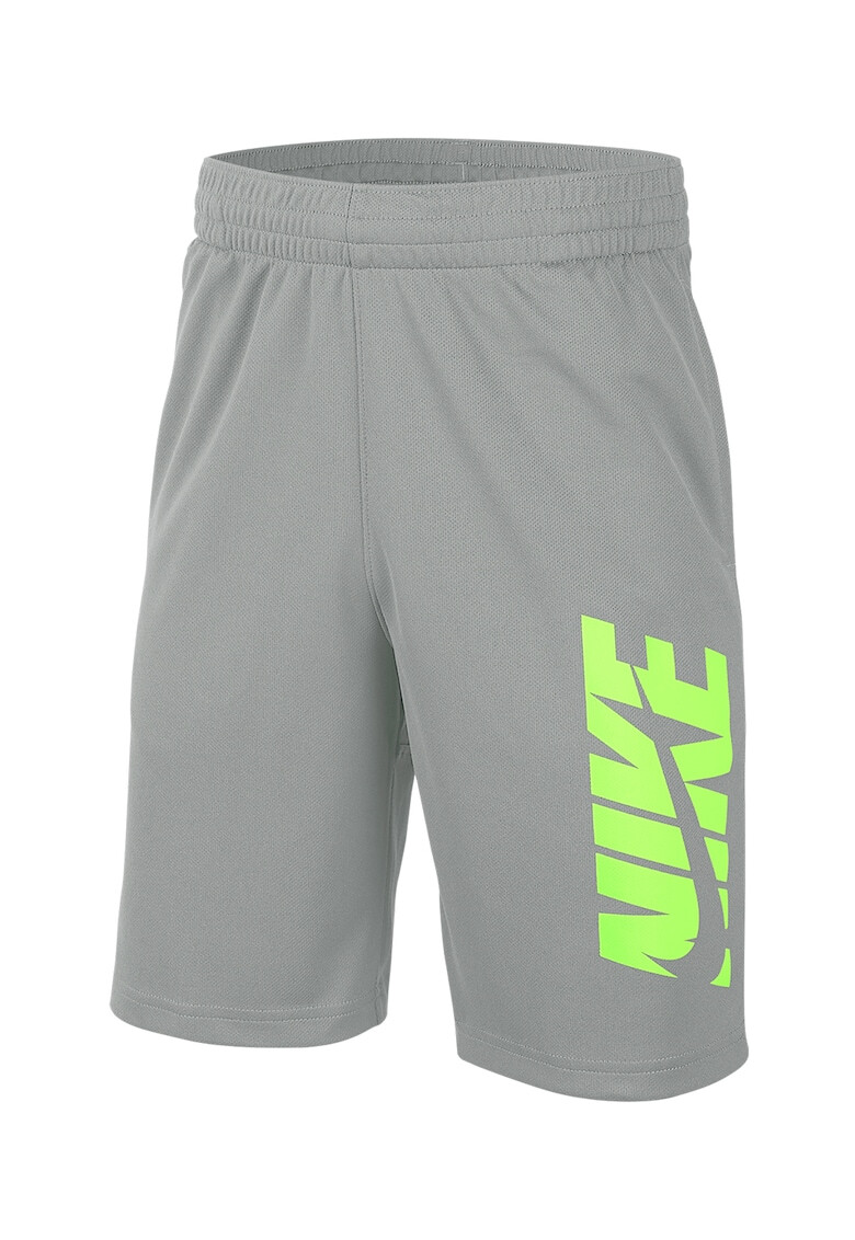 Nike Pantaloni scurti cu imprimeu logo si Dri-Fit pentru antrenament - Pled.ro