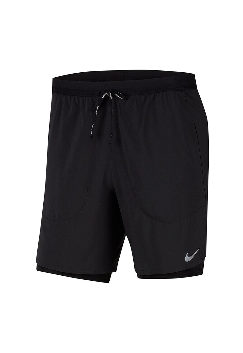 Nike Pantaloni scurti cu snur in talie pentru alergare Flex Stride - Pled.ro